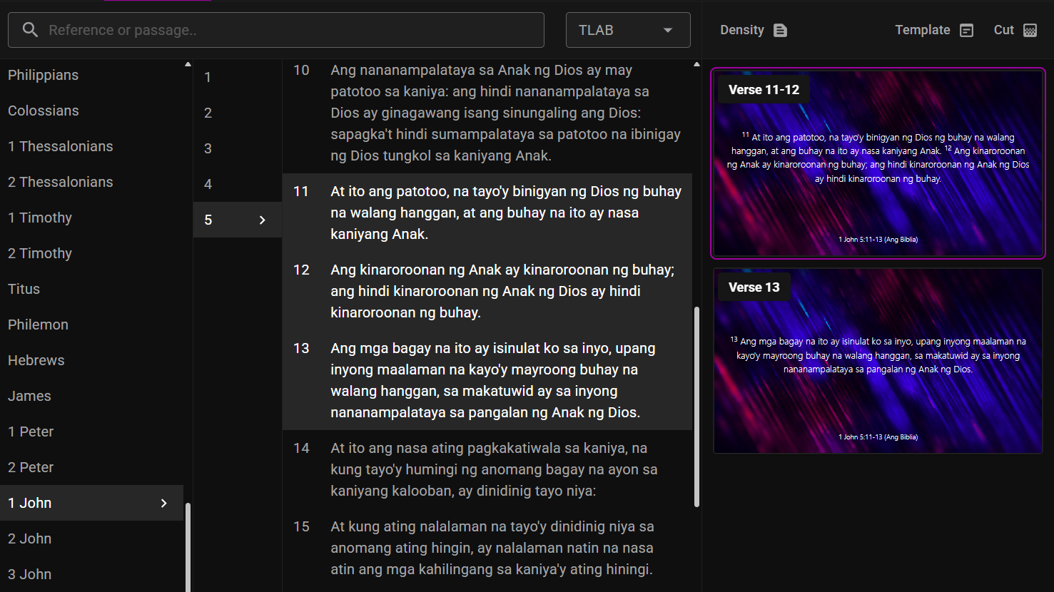Bible Scripture Integration Layout